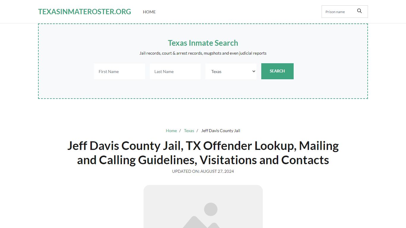 Jeff Davis County Jail, TX: Inmate Search Options, Visitations, Contacts